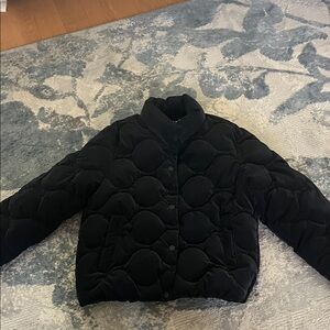 kids Black Quilted Jacket